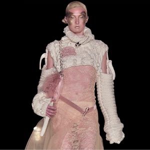 DIOR VINTAGE KNITTED TURTLENECK SWEATER BY JOHN GALLIANO 2000